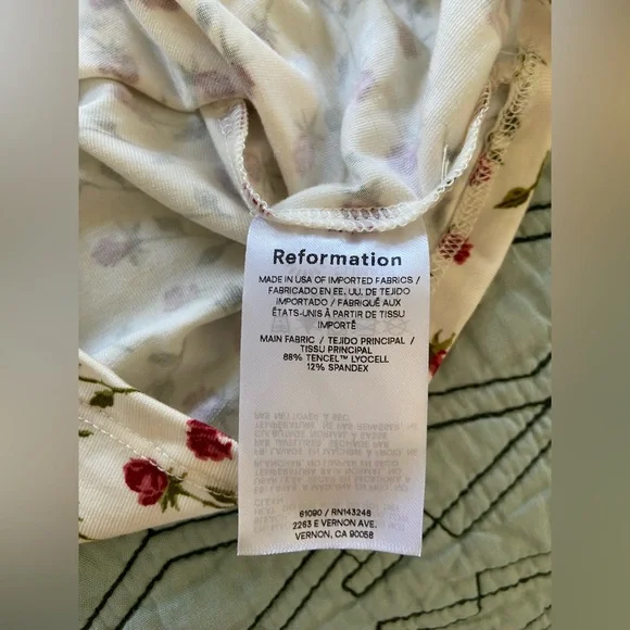 NWOT Reformation Rose Tank - Picture 4 of 6